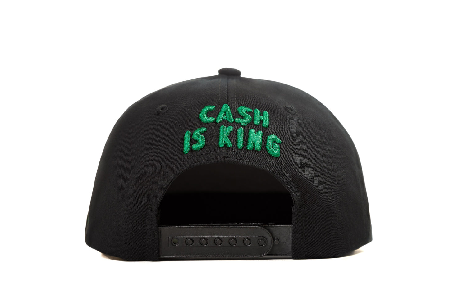 Cash Gorra Negro con Verde Visera