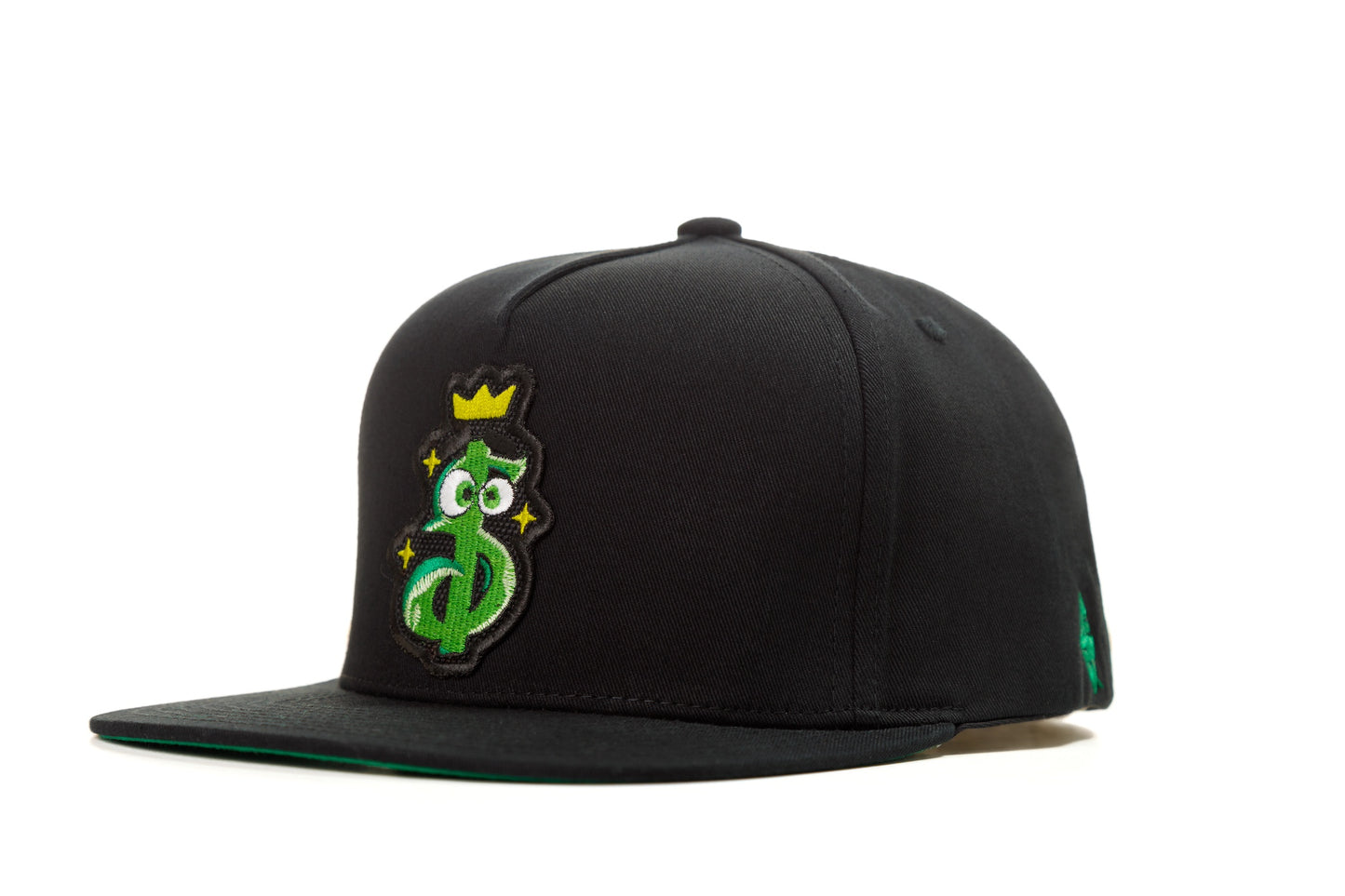 Cash Gorra Negro con Verde Visera