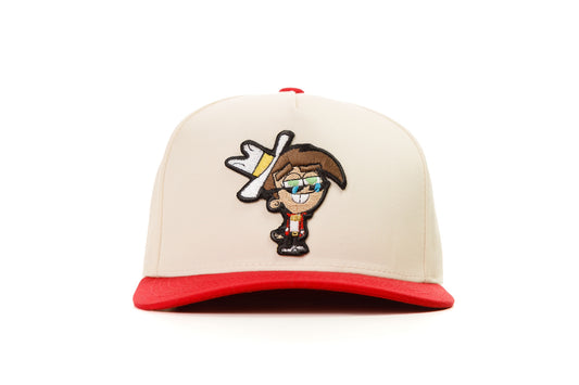 IYKYK Gorra Blanco con Rojo Semicurva